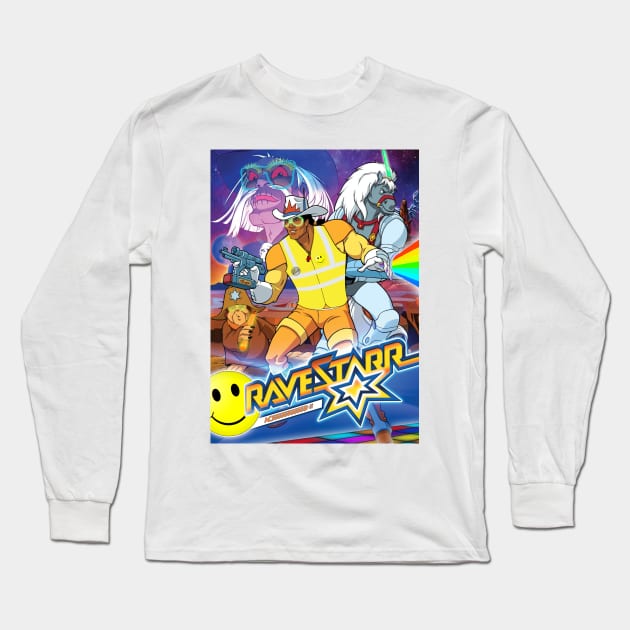 RAVE STARR - ACIIIIIIID ! Long Sleeve T-Shirt by retromegahero